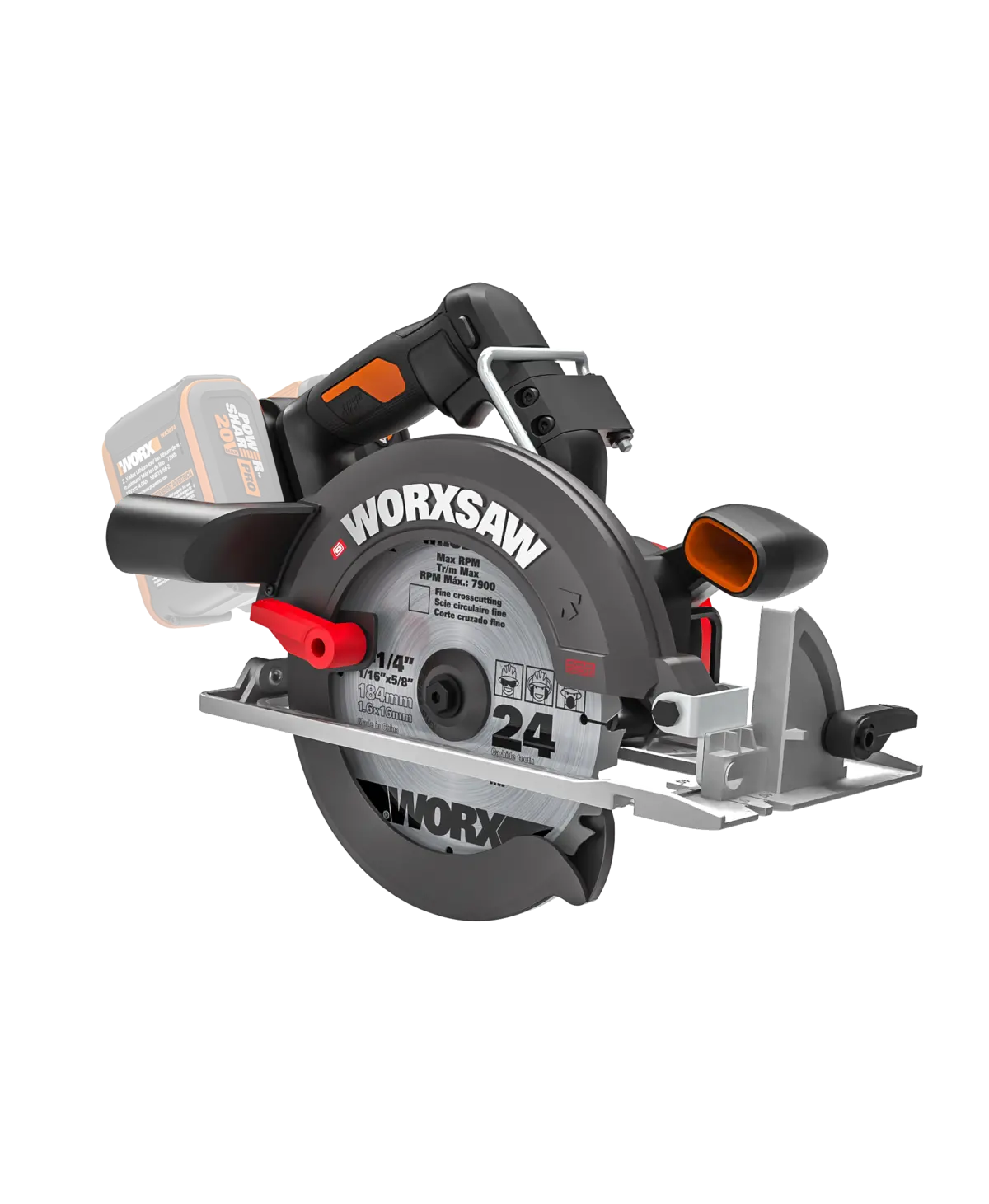 2 × 20V 7-1/4" brushless circular saw 2