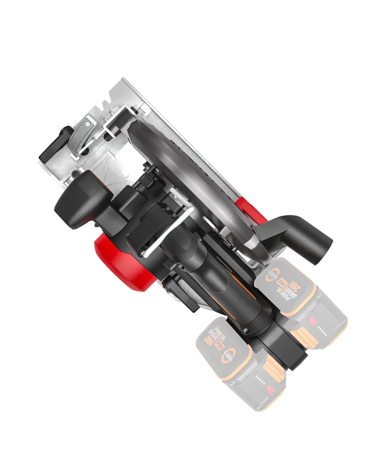 2 × 20V 7-1/4" brushless circular saw 6