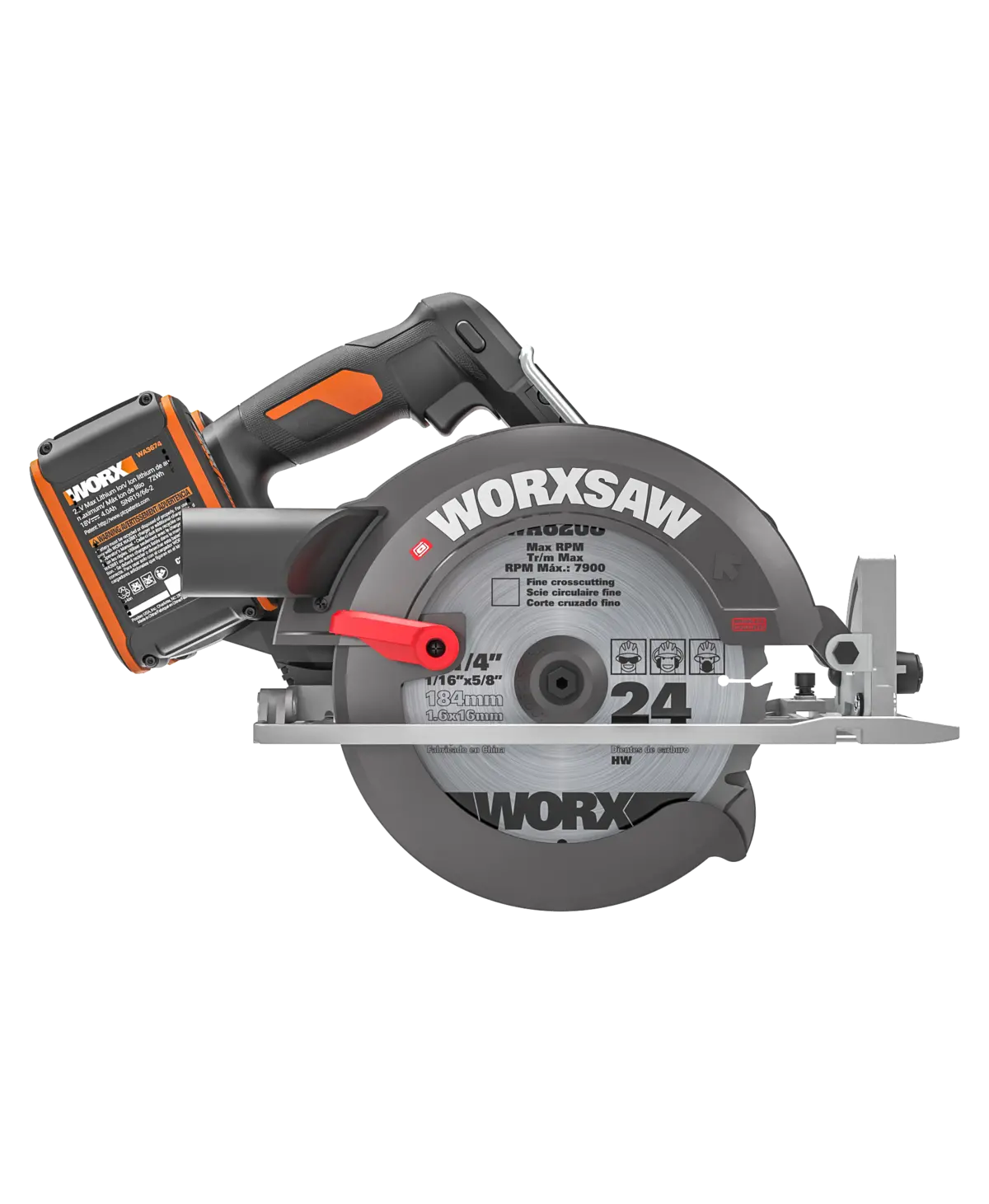 2 × 20V 7-1/4" brushless circular saw 3