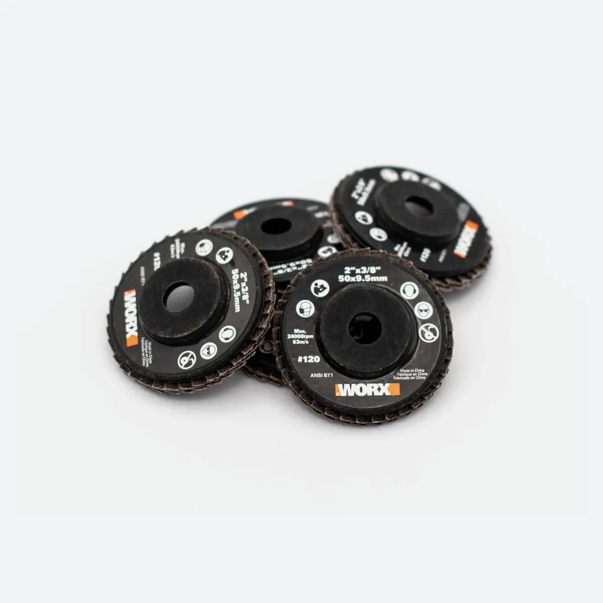 2" MAKERX 120G Flap Sanding Wheels (5PC) 3