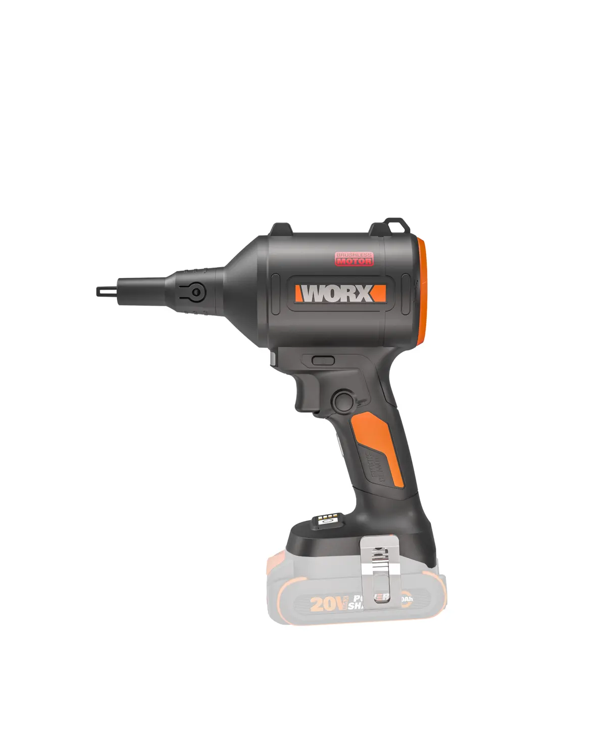 20V 39 CFM 470 MPH brushless dust blower / inflator - Tool Only 3