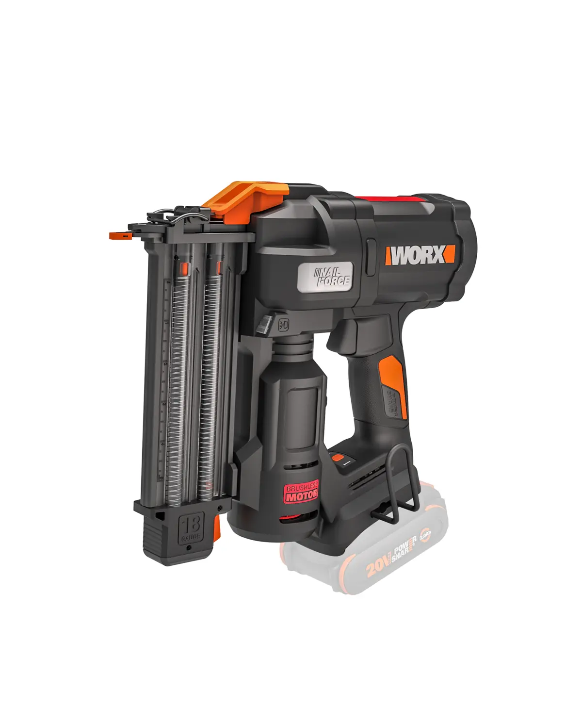 20V 18Ga brushless brad nail gun 2