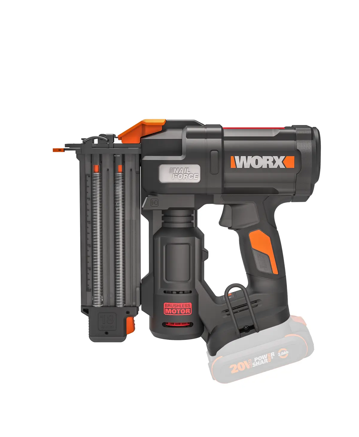 20V 18Ga brushless brad nail gun 3