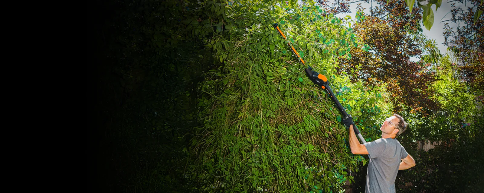 20V 20'' pole hedge trimmer - Tool Only feature 2