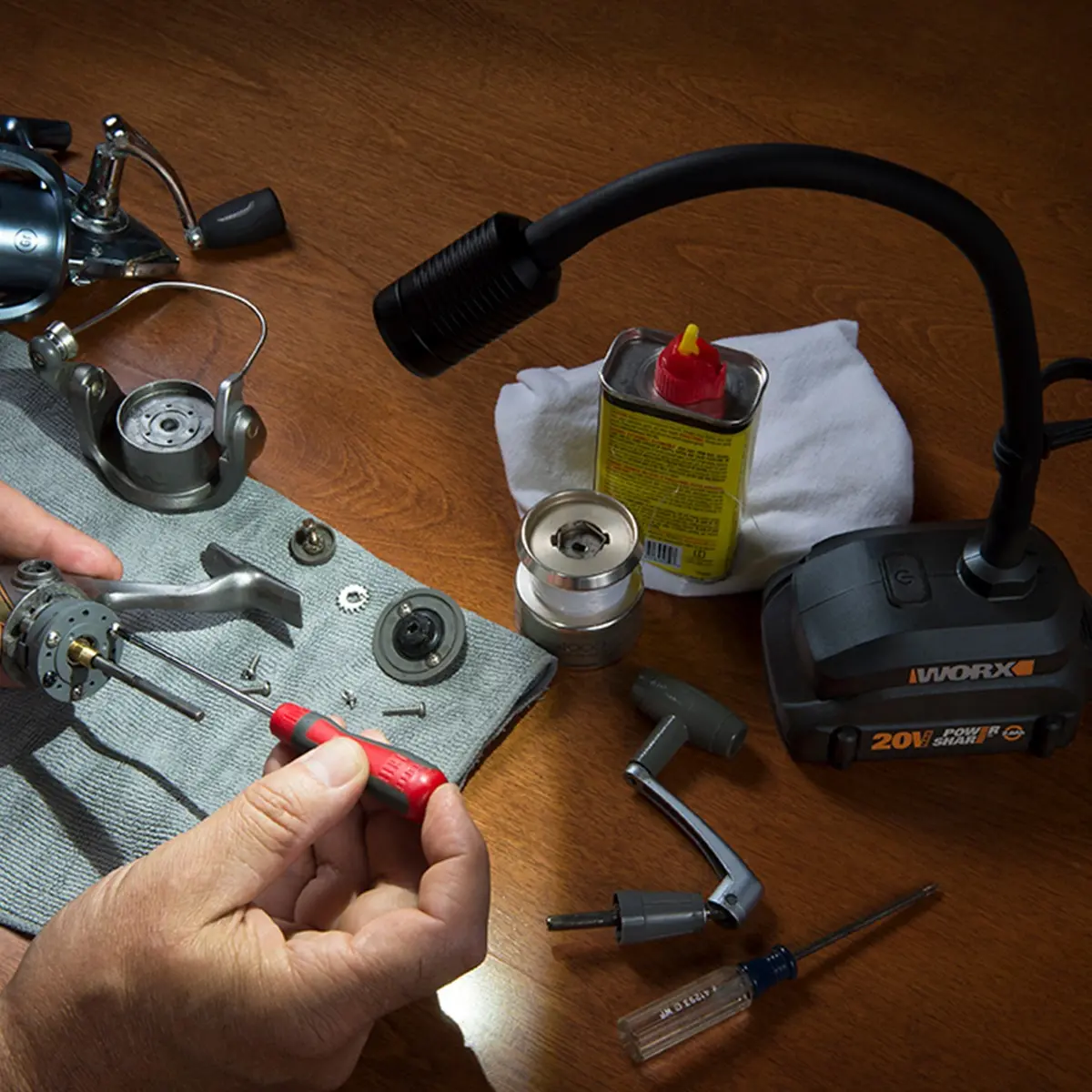 20V Power Share 4-Piece Kit Including Ai Drill, Worxsaw, Reciprocating Saw and Flex Light (Discontinued) 8