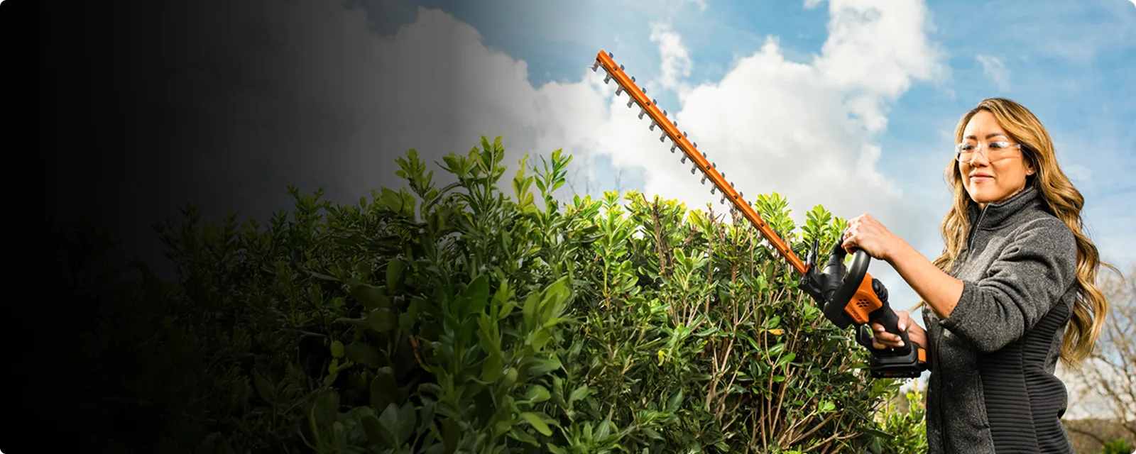 20V 22'' hedge trimmer feature 1