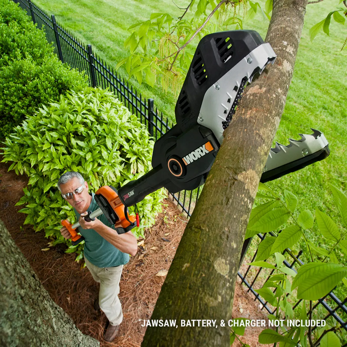 20V Power Share Cordless JawSaw 5-Foot Extension Pole 3