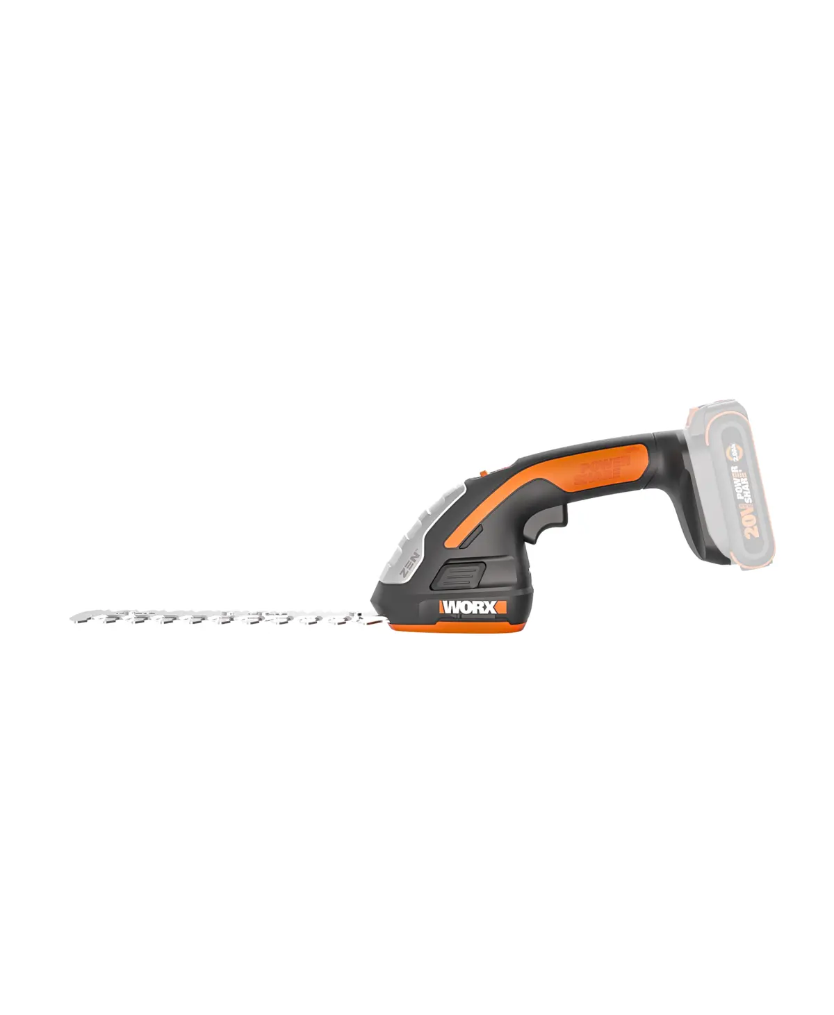 20V 4" shear and 8" shrubber trimmer - Tool Only 3