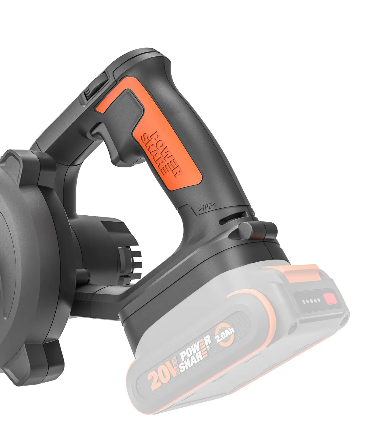 20V 100 CFM 160 MPH jobsite blower 4