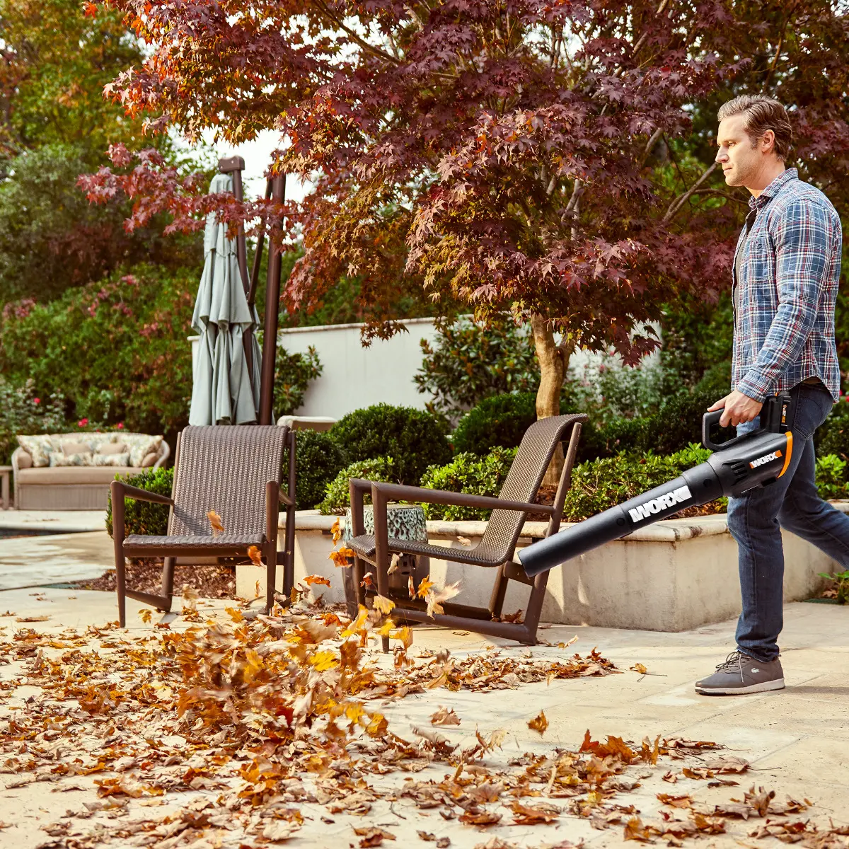 20V Power Share GT Revolution 4.0Ah String Trimmer/Edge/Mini-Mower & Turbine Blower Combo Kit 7