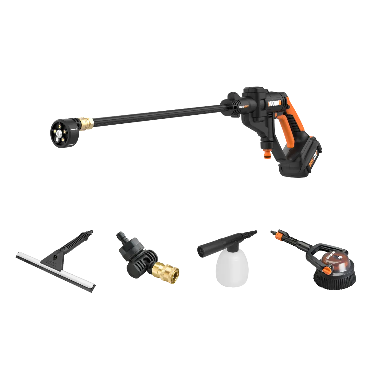 20V Power Share Hydroshot Portable Power Cleaner w/ Deluxe Cleaning Bundle 2