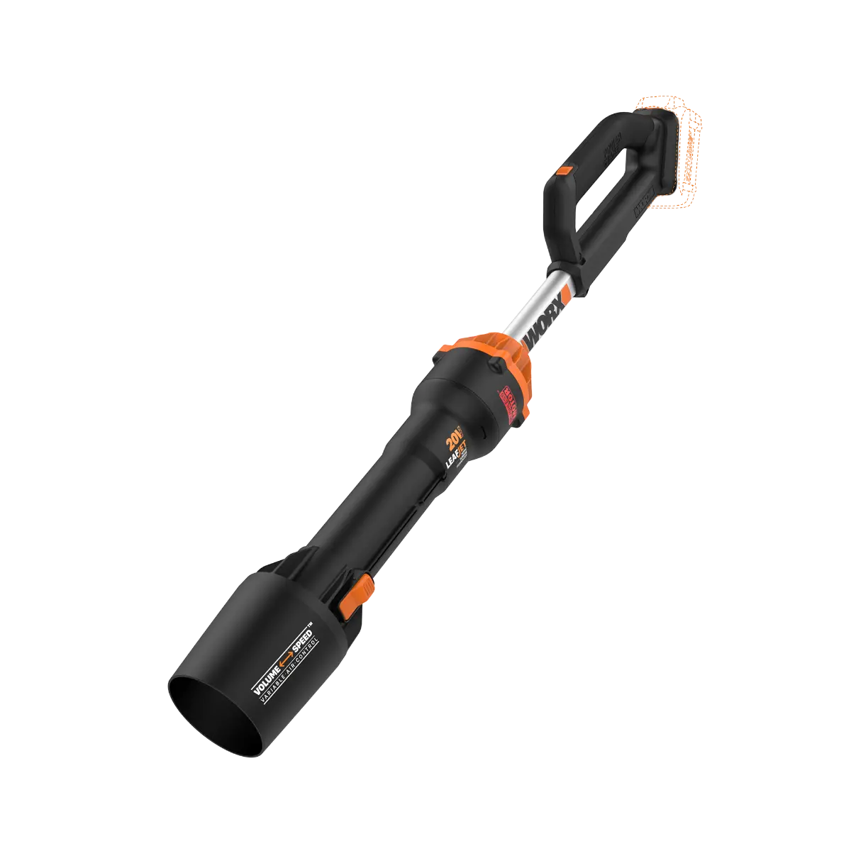 20V 410 CFM 130 MPH brushless leaf blower - Tool Only 2