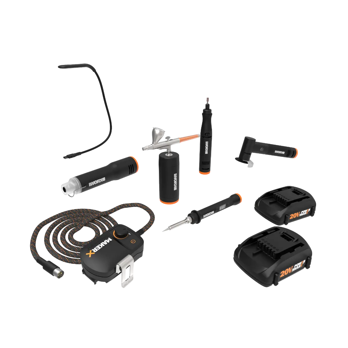 20V MAKERX 6pc Ultimate Crafting Tool Combo Kit 2