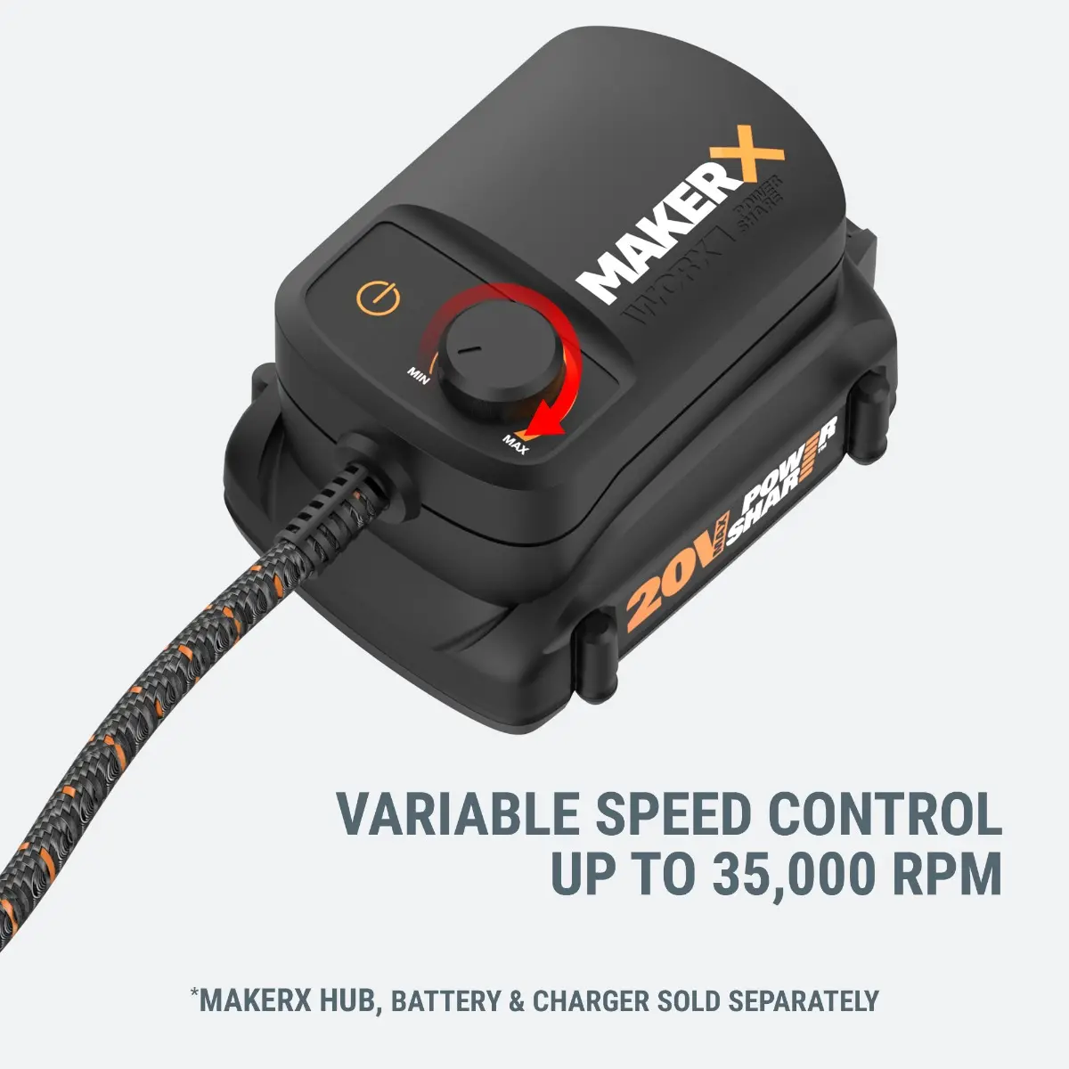20V MAKERX Rotary Tool - Tool Only 8