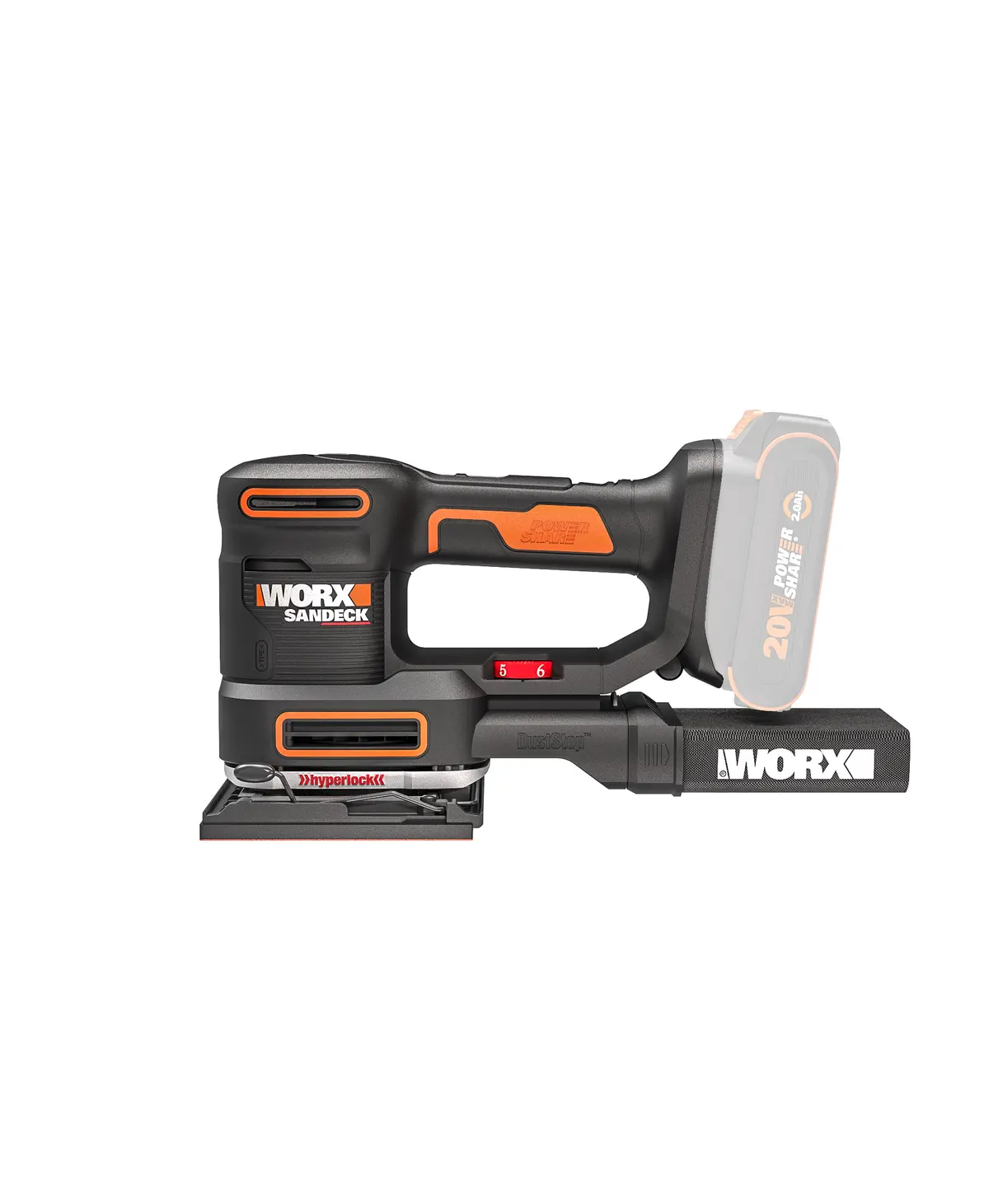 20V 10,000 orbits/minute multi-sander 3