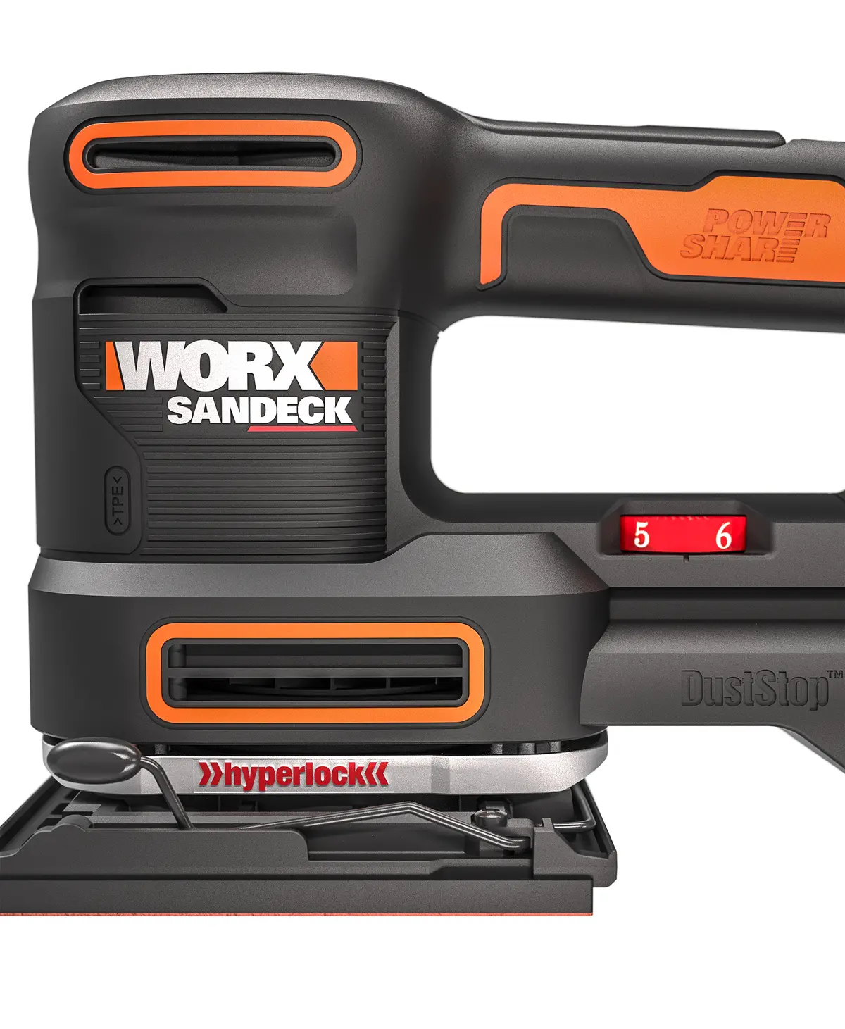 20V 10,000 orbits/minute multi-sander 5