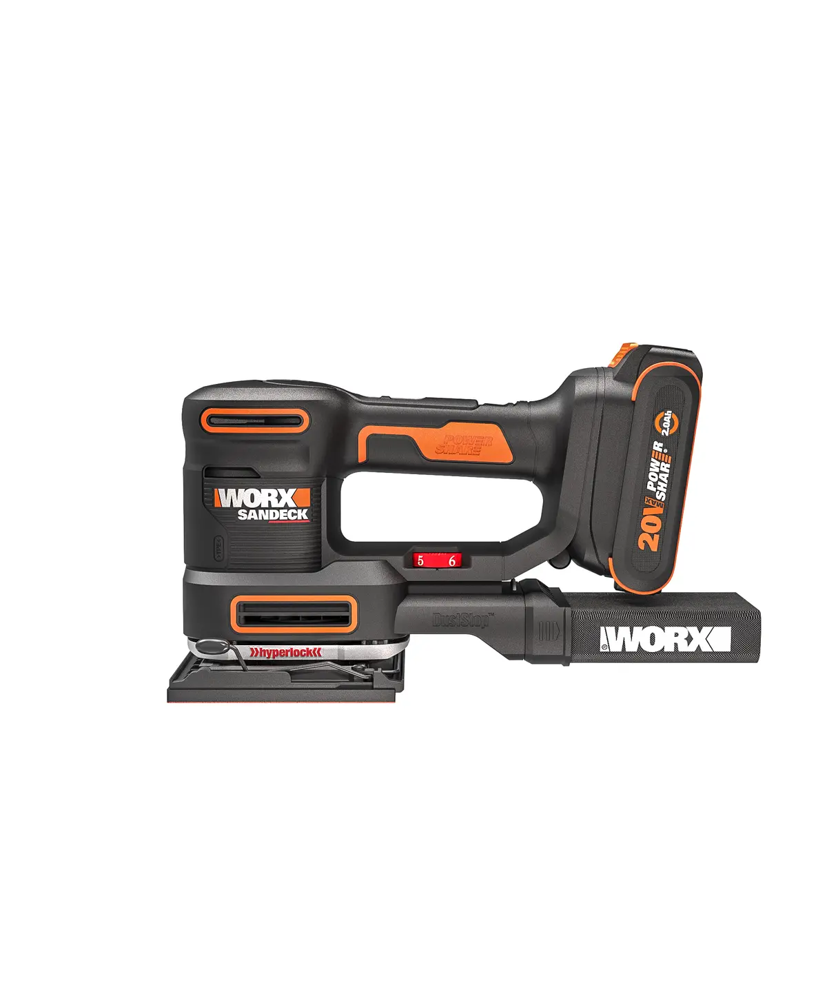 20V 10,000 orbits/minute multi-sander 3