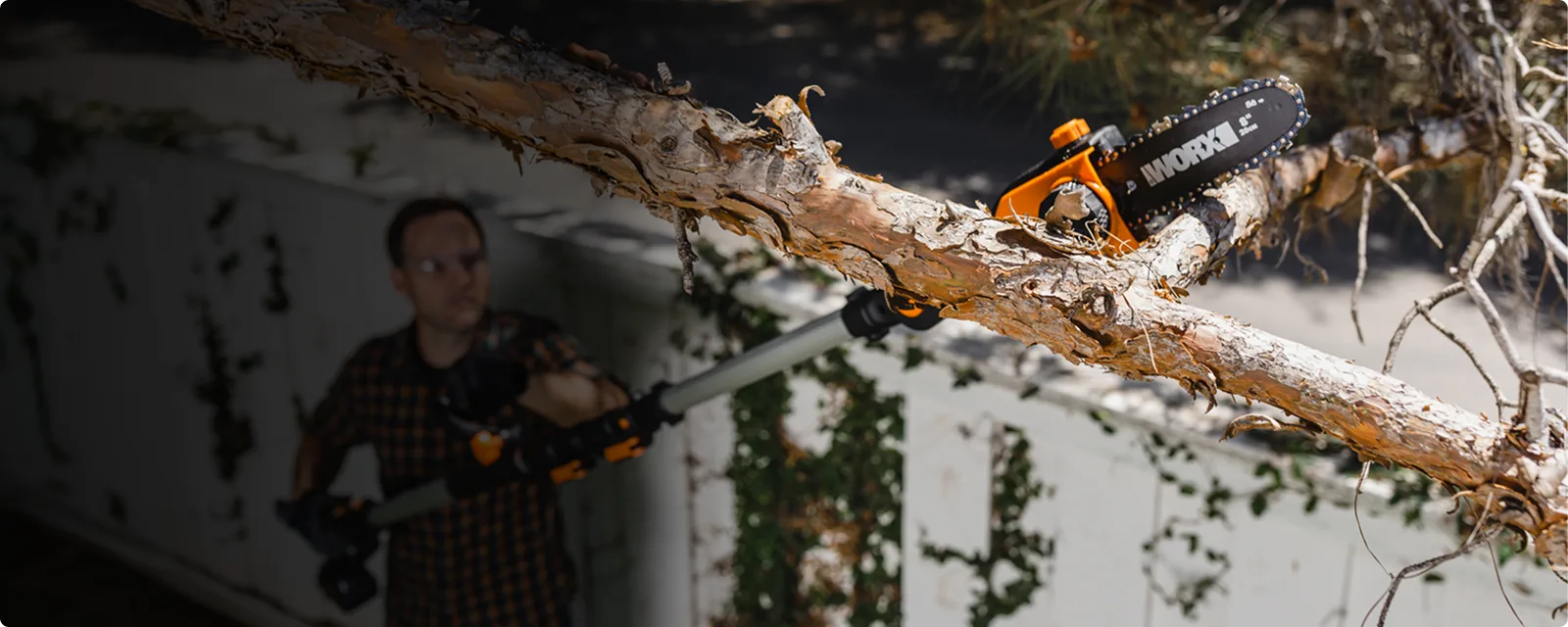 20V 8'' pole saw feature 1