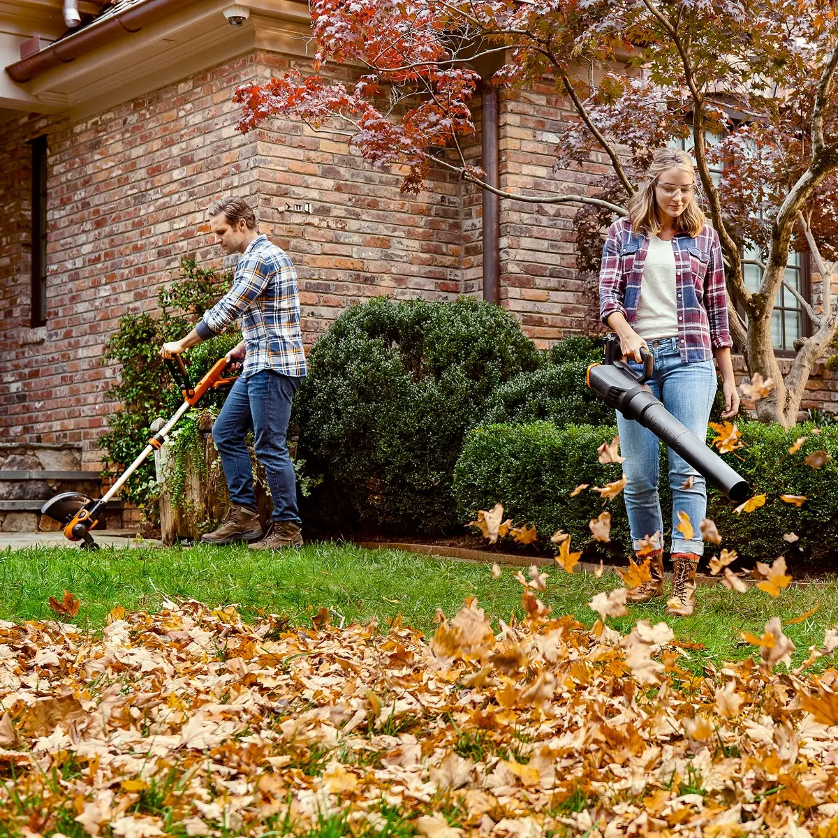 20V Power Share Cordless 12" String Trimmer/Edger & Turbine Blower Combo Kit with 1hr Charger (Discontinued) 3