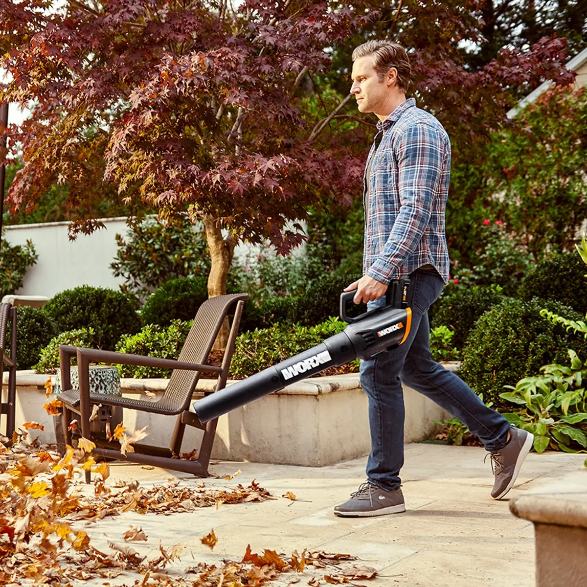 20V Power Share Cordless 12" String Trimmer/Edger & Turbine Blower Combo Kit with 1hr Charger (Discontinued) 4