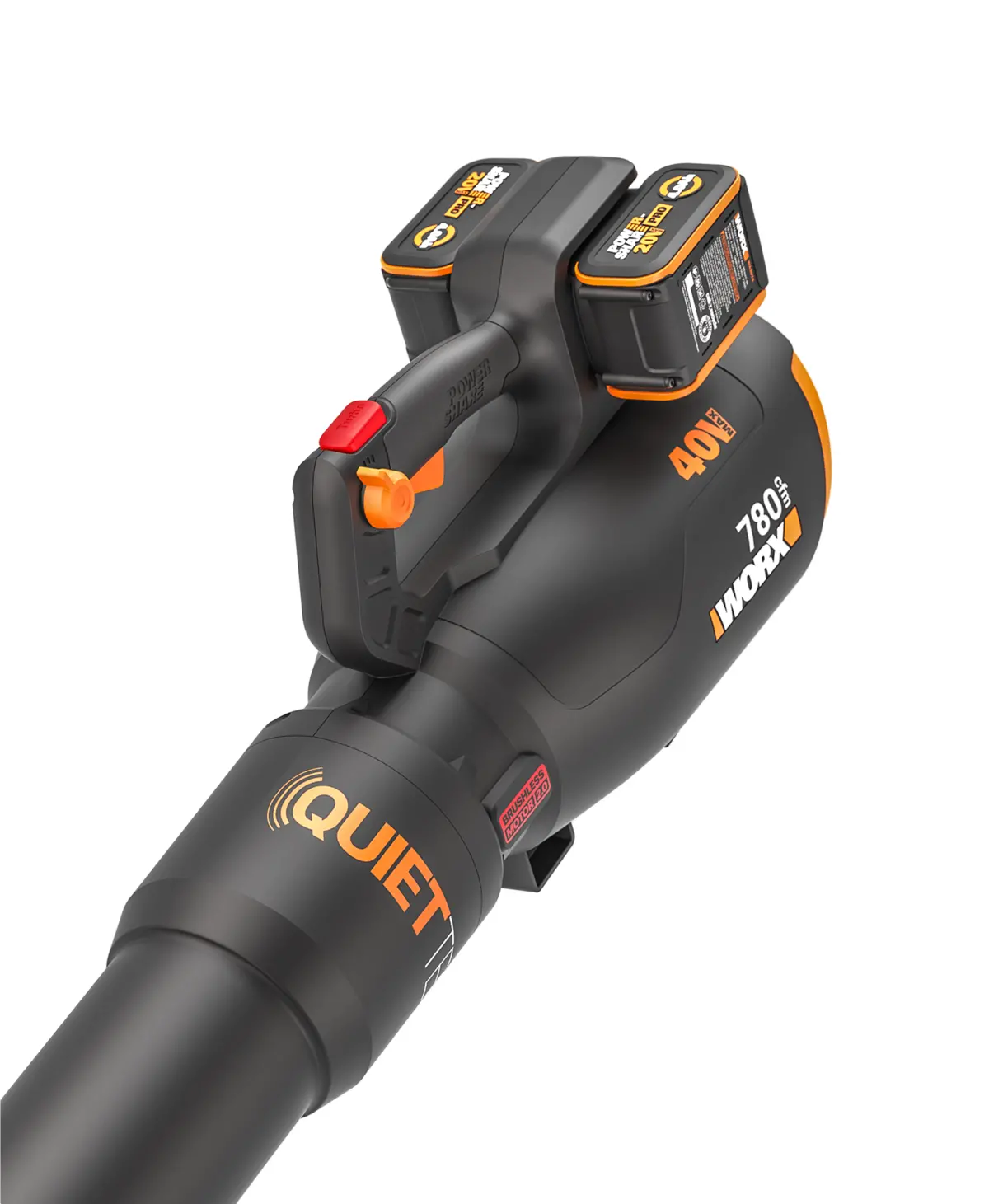 40V 780 CFM 190 MPH brushless leaf blower 5