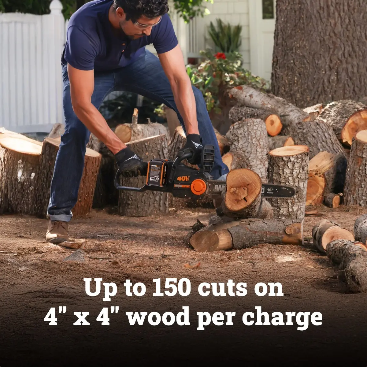 40V 16'' brushless chainsaw 4