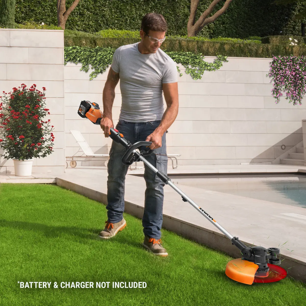 40V Power Share 13" Cordless String Trimmer & Wheeled Edger (2x20V) - Tool Only 6