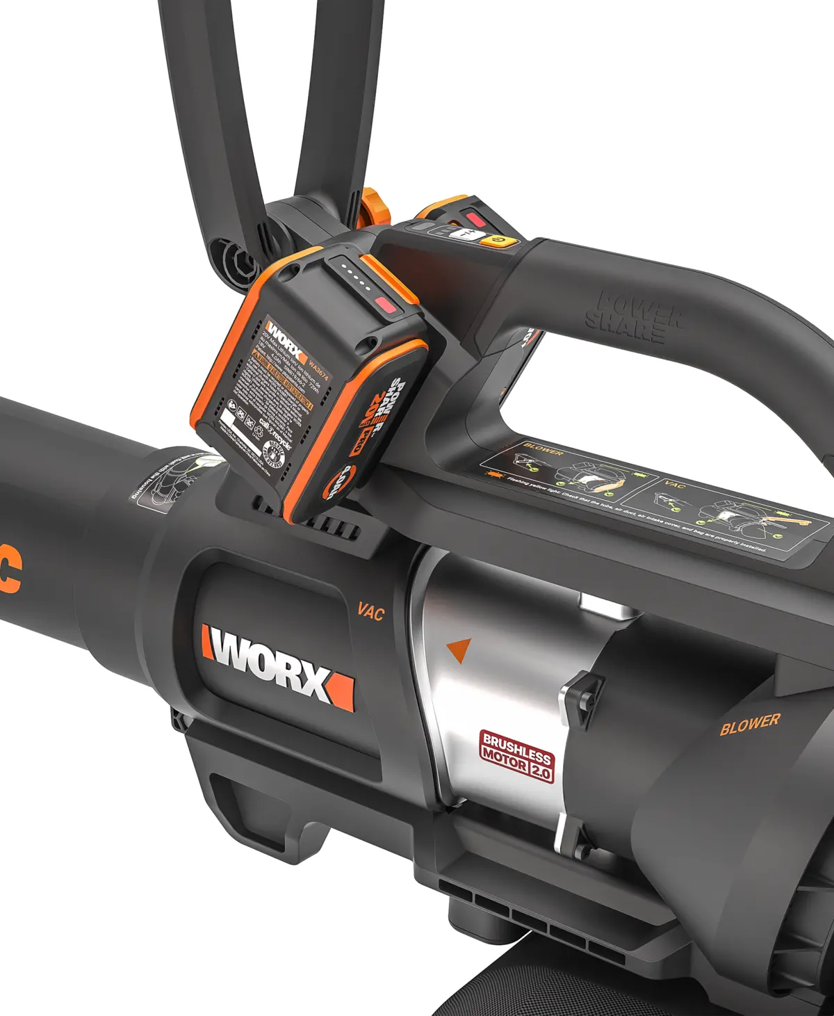 40V brushless leaf blower / vacuum / mulcher 6