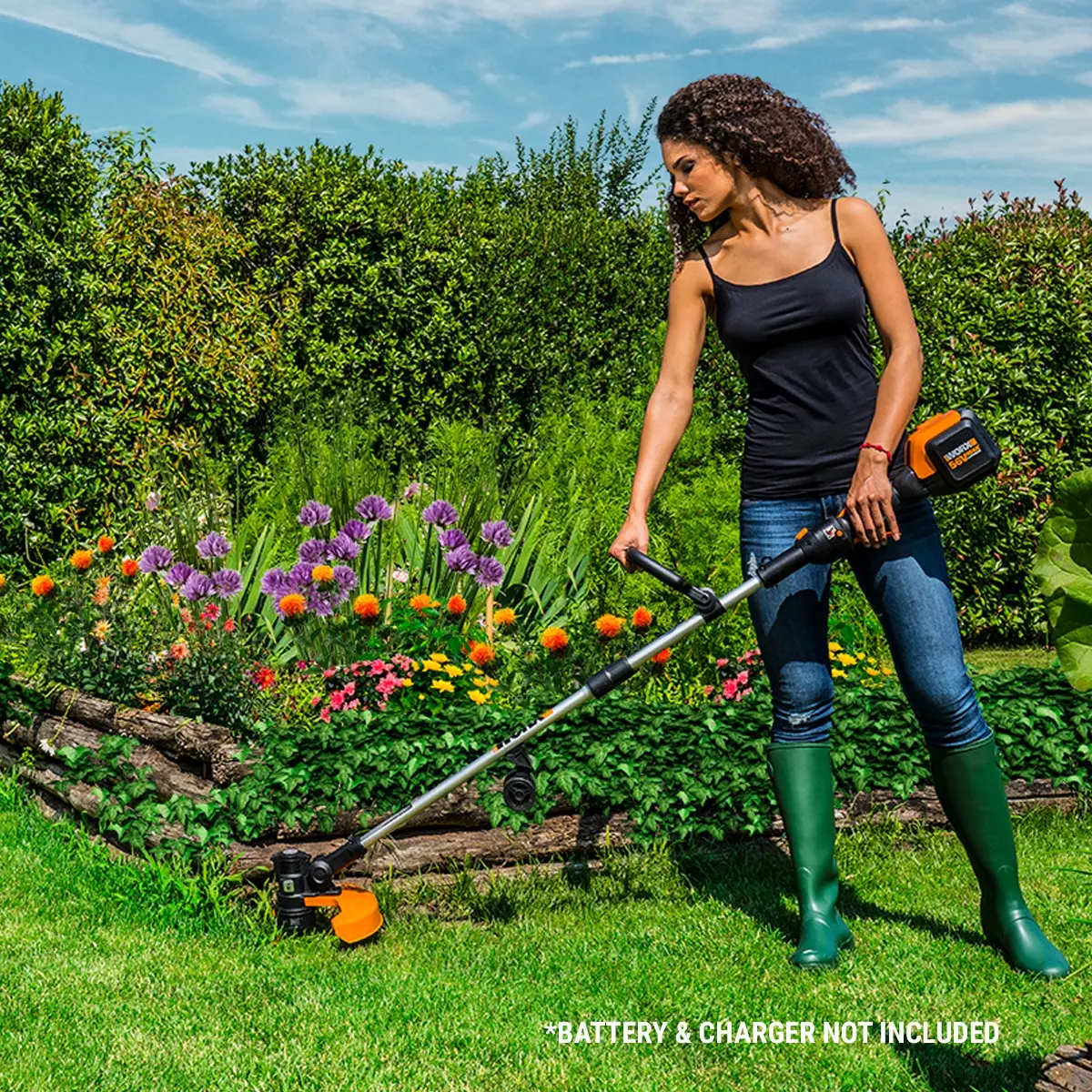 56V 13" Cordless String Trimmer & Wheeled Edger - Tool Only (Discontinued) 3
