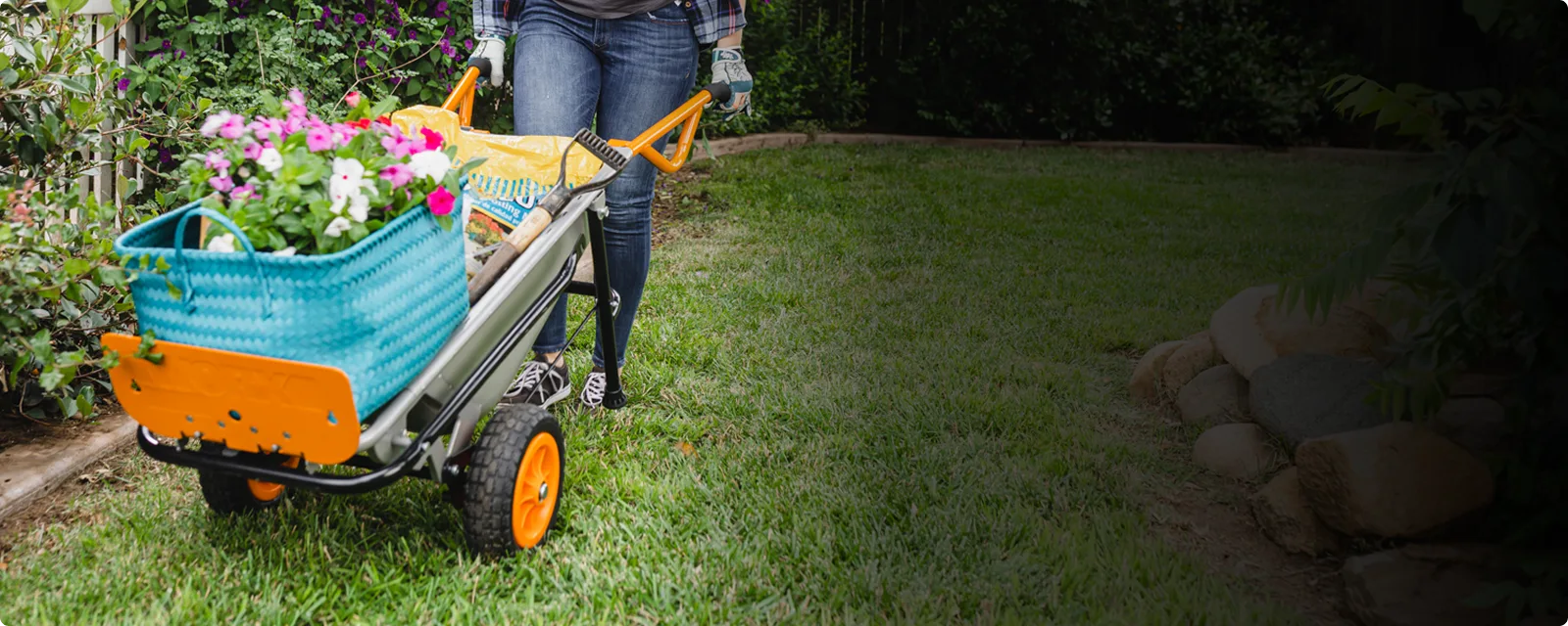 8-in-1 Yard Cart / Wheelbarrow / Dolly feature 1