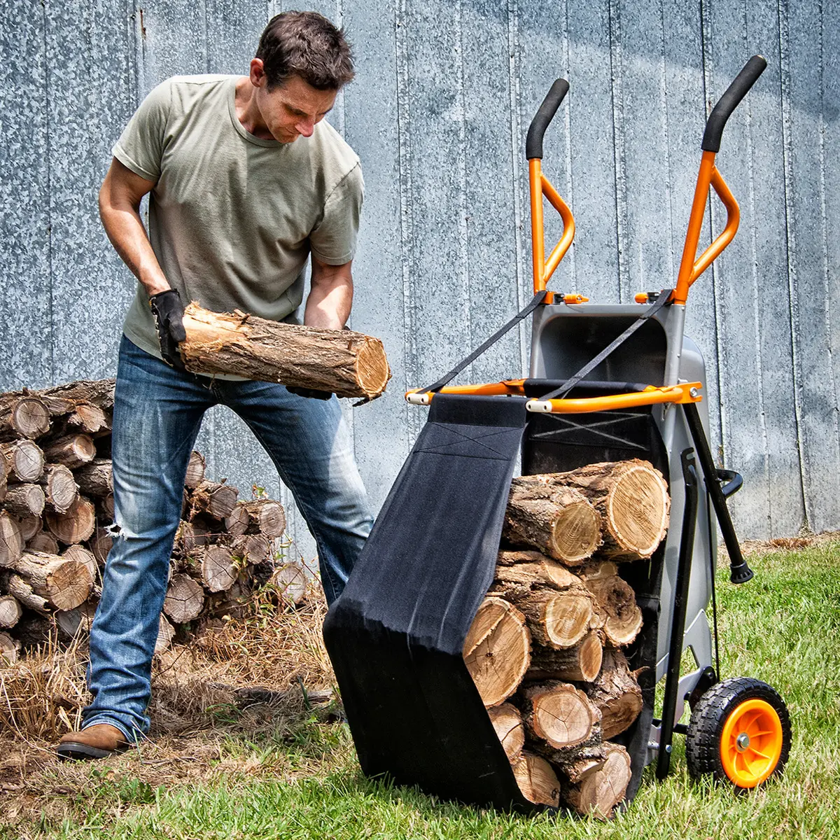 Aerocart Wheelbarrow Firewood Carrier 4