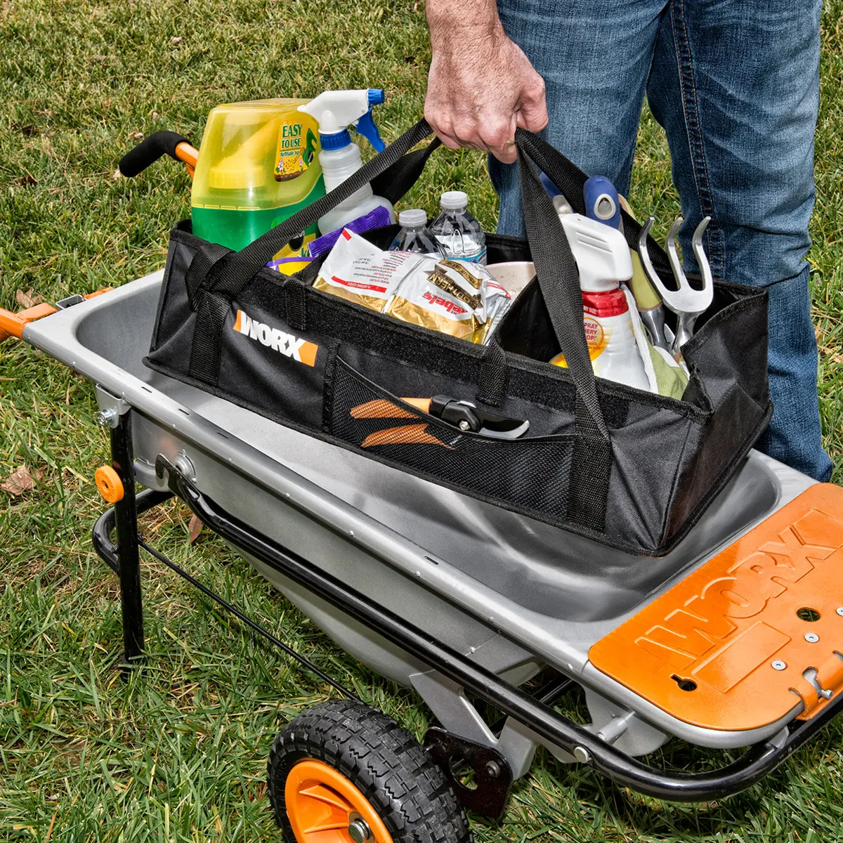 Aerocart Wheelbarrow Tub Organizer 4