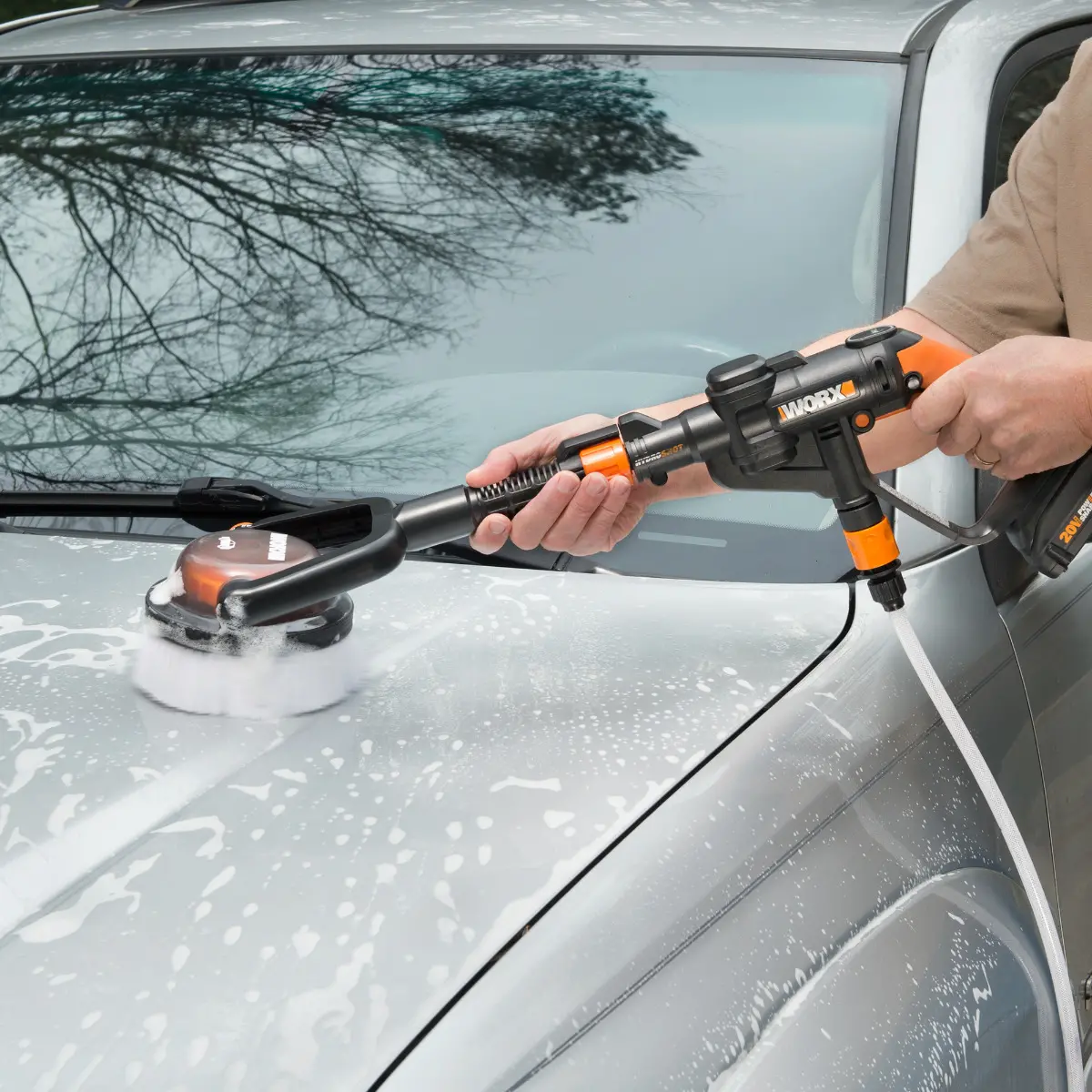 Hydroshot Adjustable Automotive Power Scrubber (Soft Bristles) 3