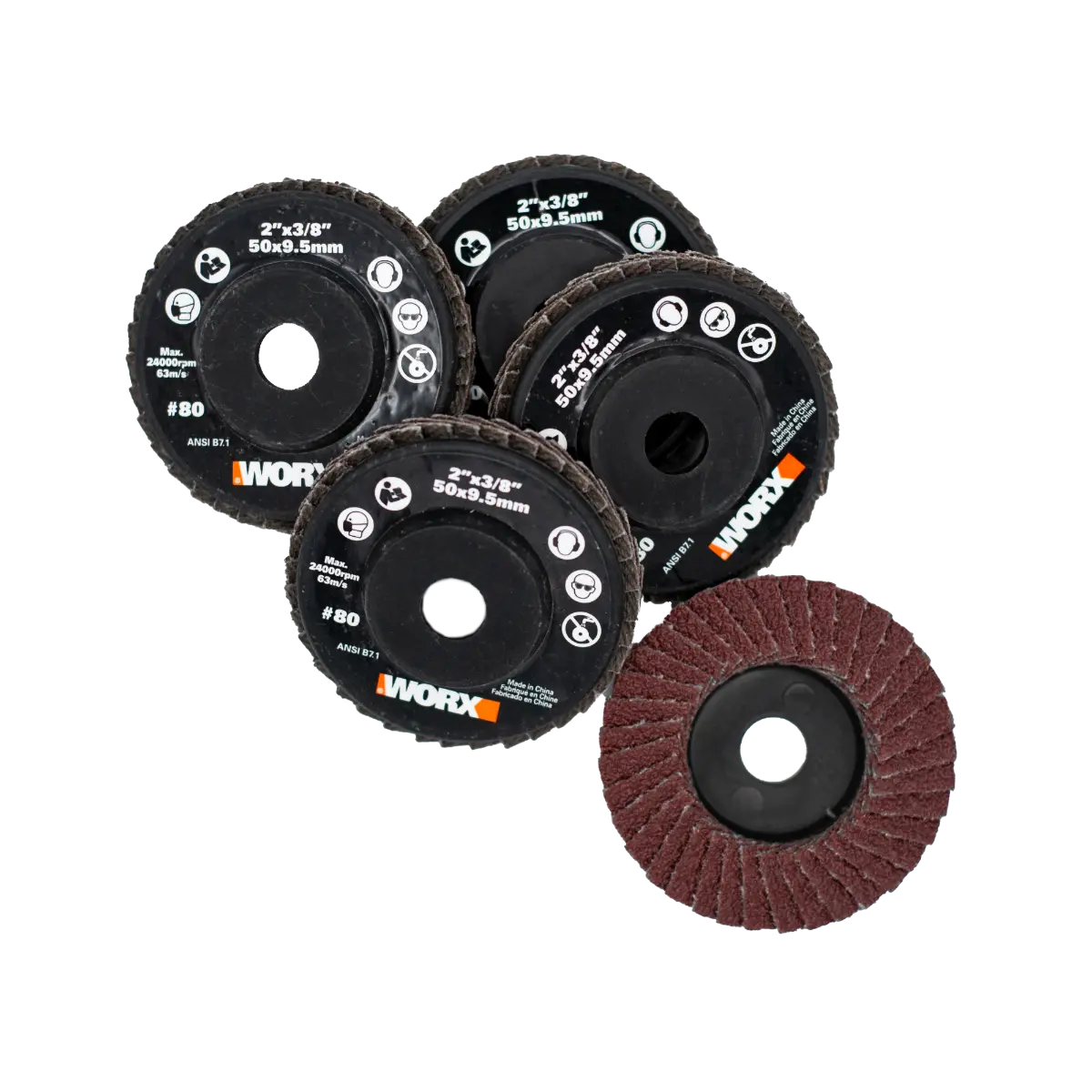 2" MAKERX Flap Sanding Wheels (5pc) 2