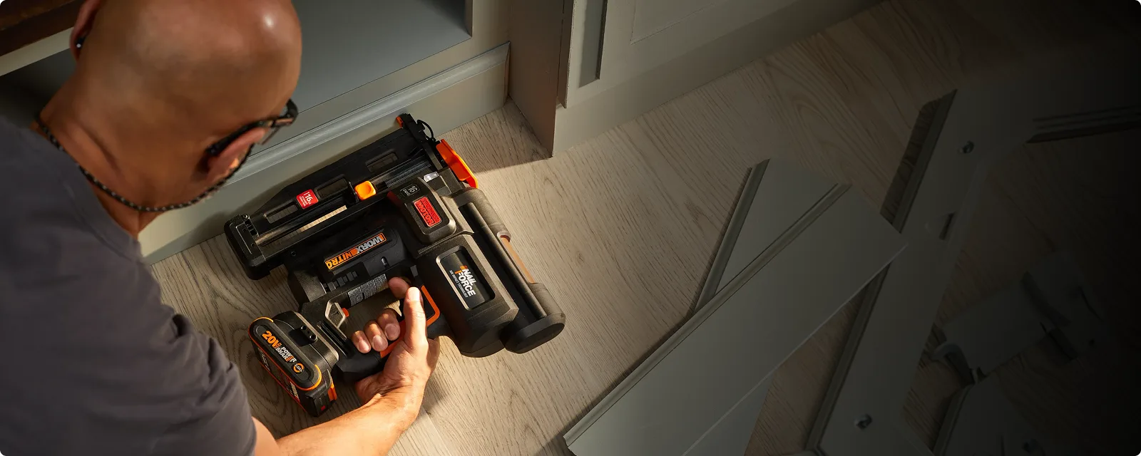 20V 16Ga brushless nail gun feature 1