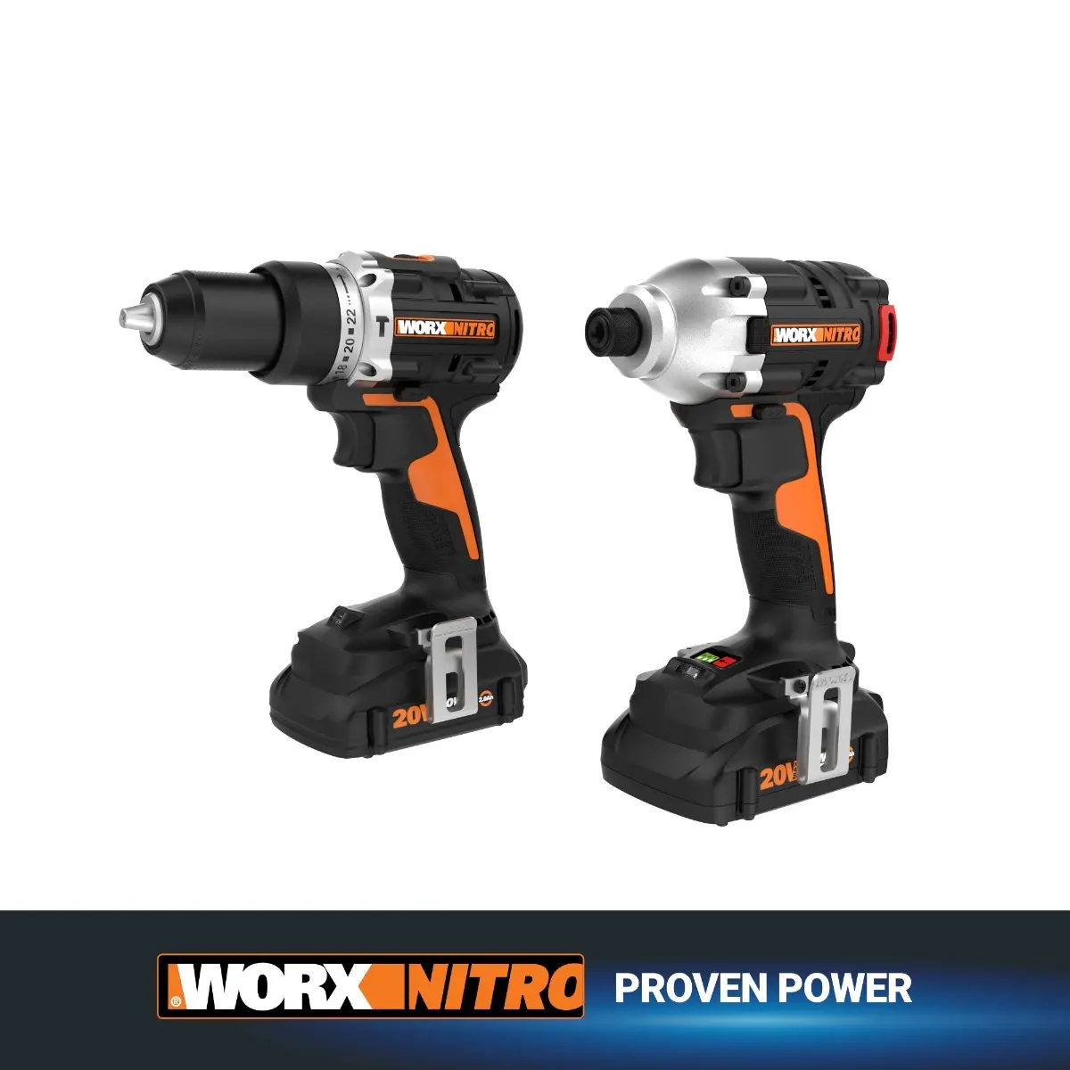 Nitro 20V Impact Driver & Hammer Drill Combo Kit 2
