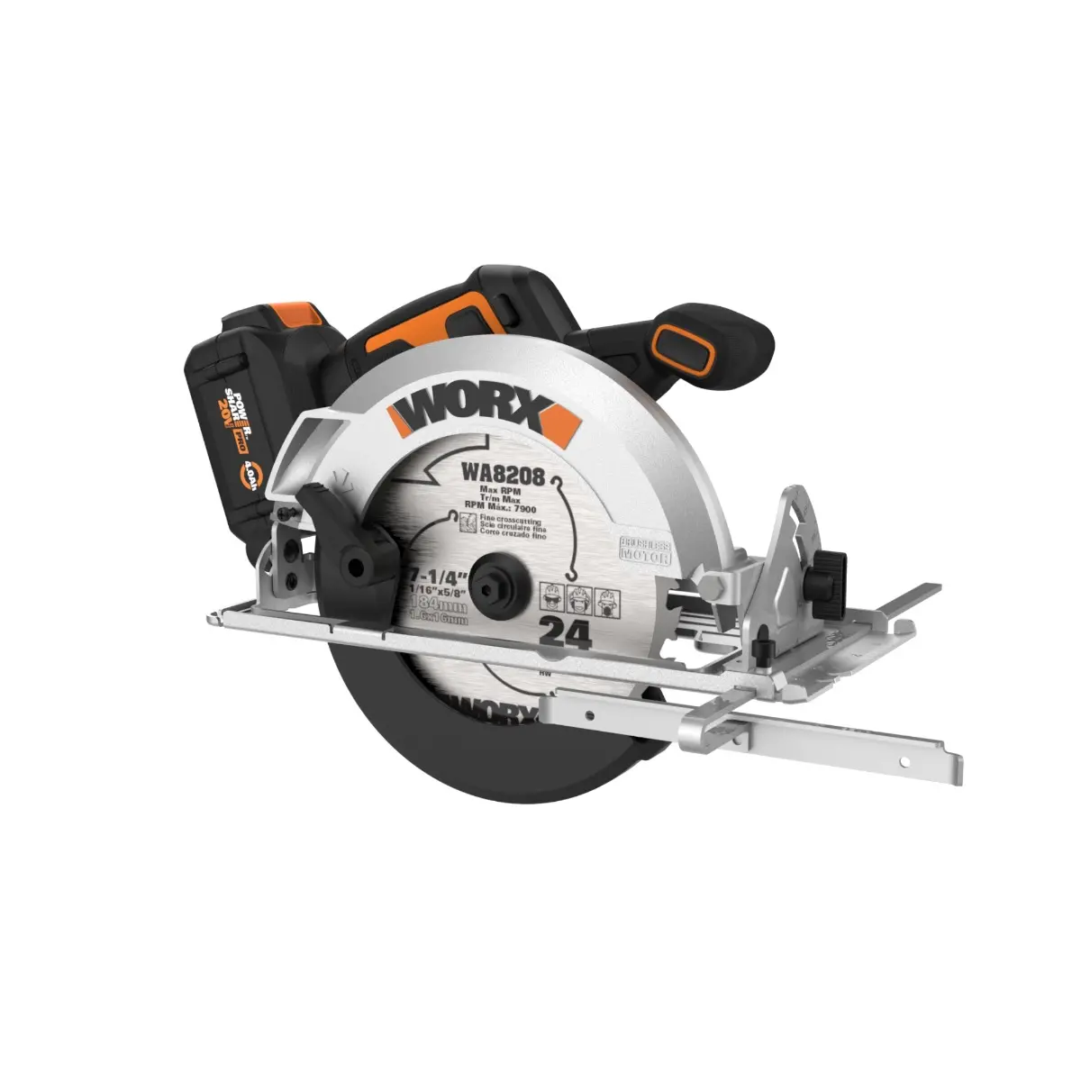 20V 7-1/4" brushless circular saw 9