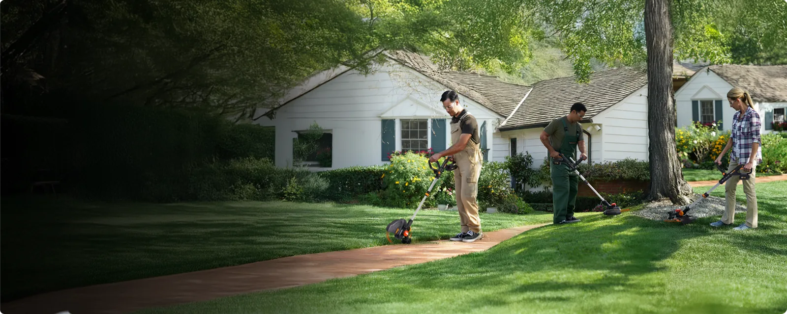 20V 13'' brushless string trimmer/edger/mini mower feature 1