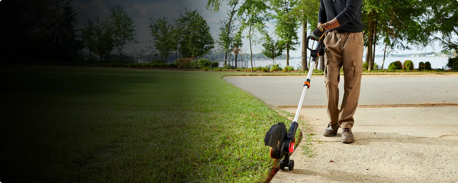 20V 13'' brushless string trimmer/edger/mini mower feature 1