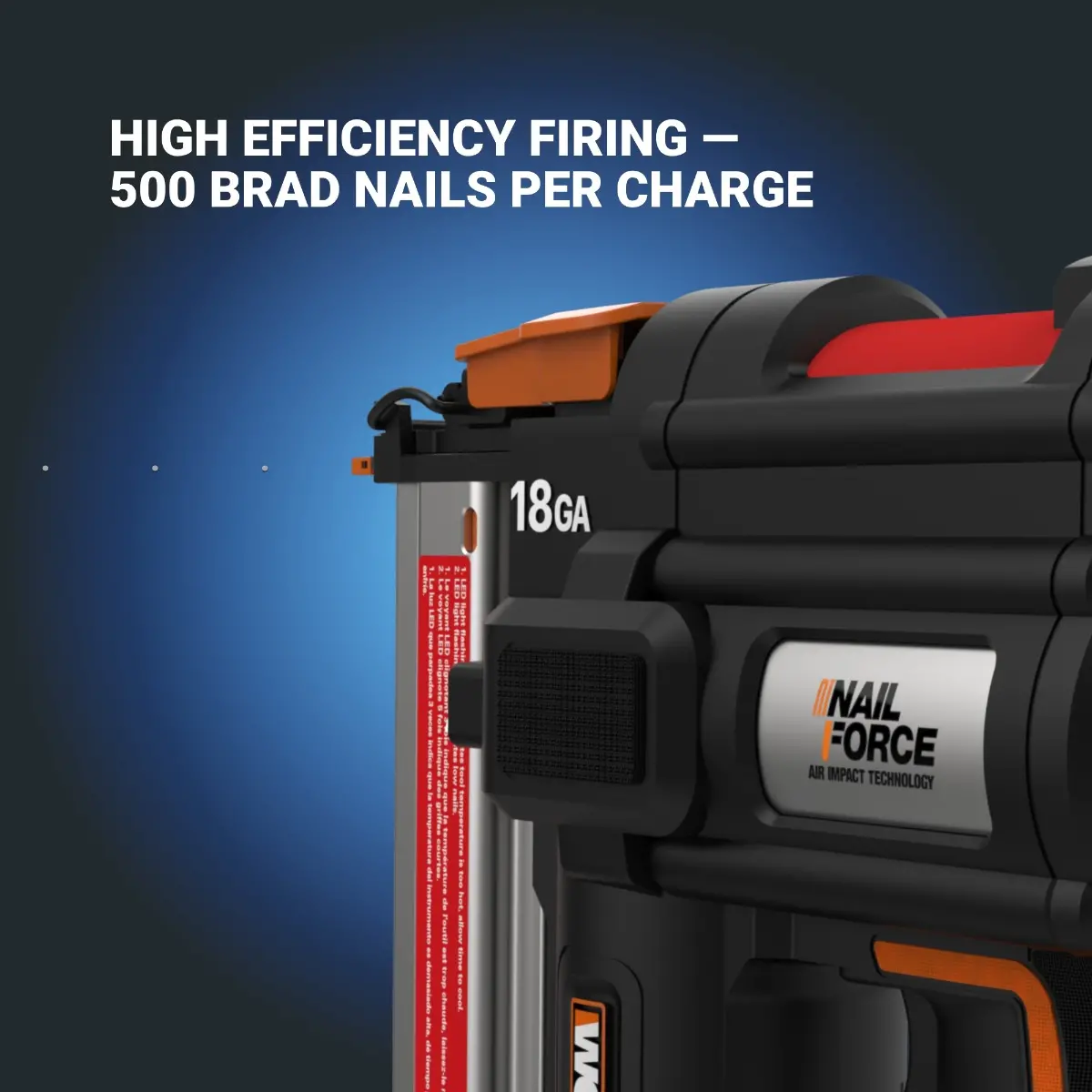 20V 18Ga brad nail gun - Tool Only 7
