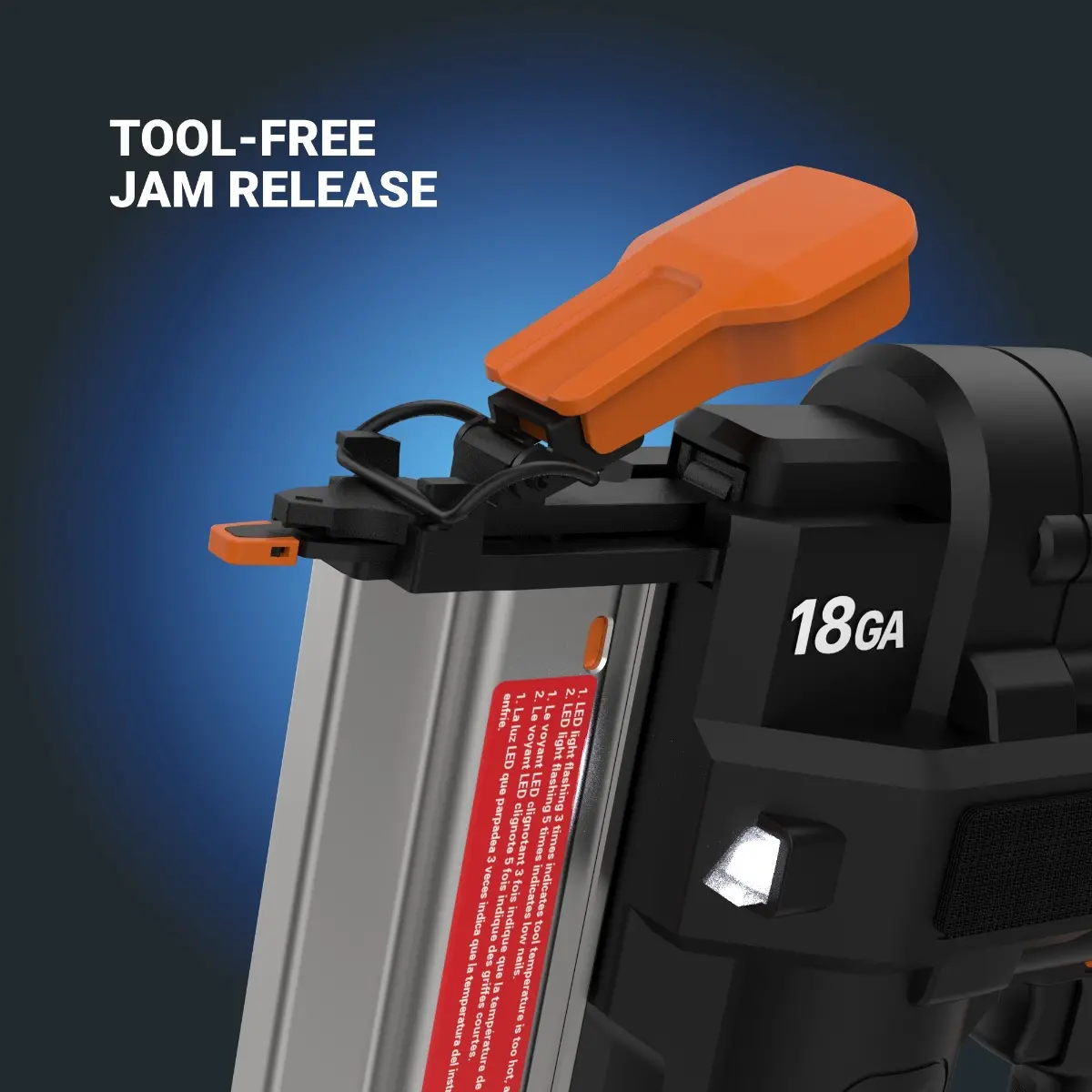 20V 18Ga brad nail gun - Tool Only 10