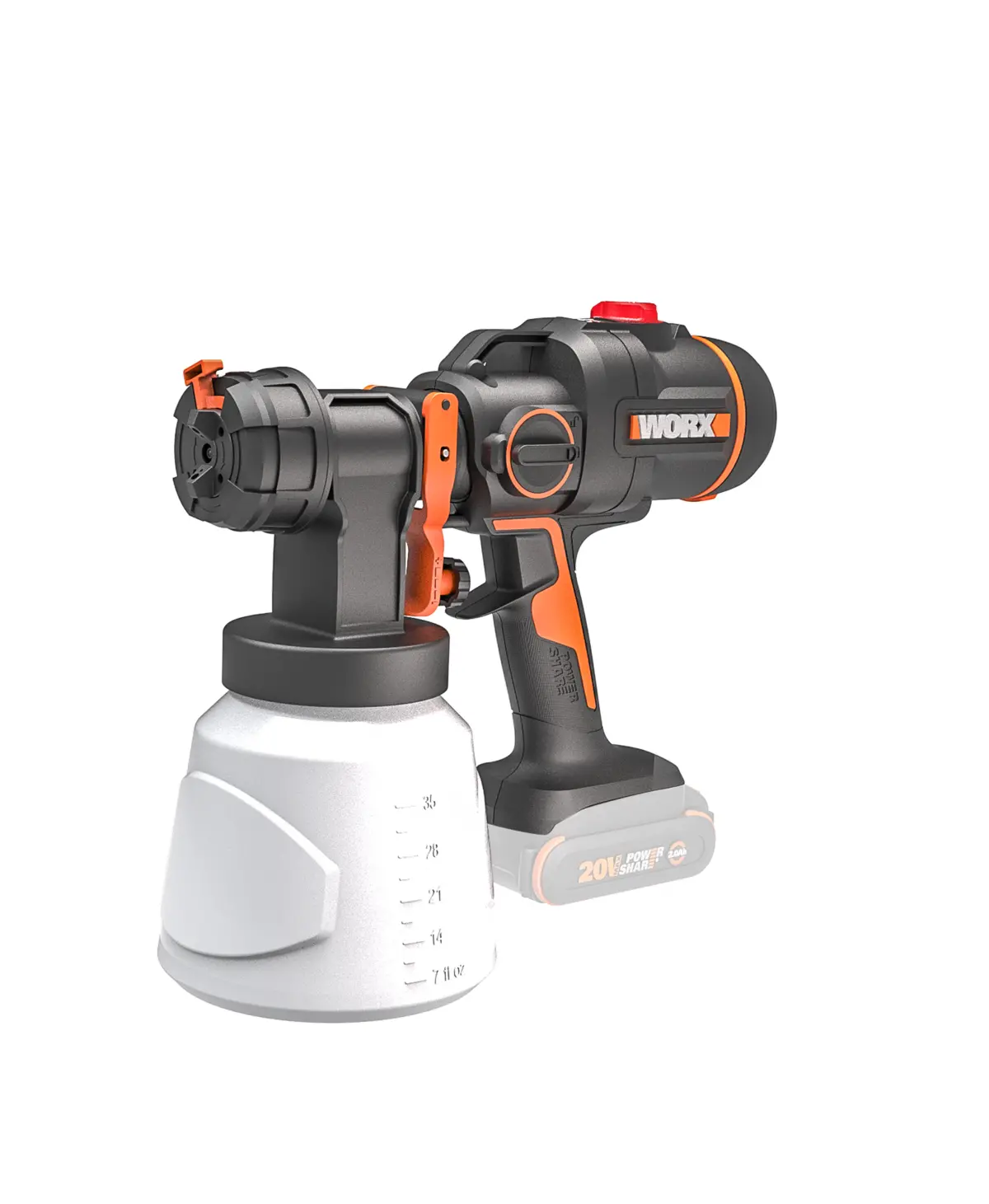 20V HVLP brushless paint sprayer 2