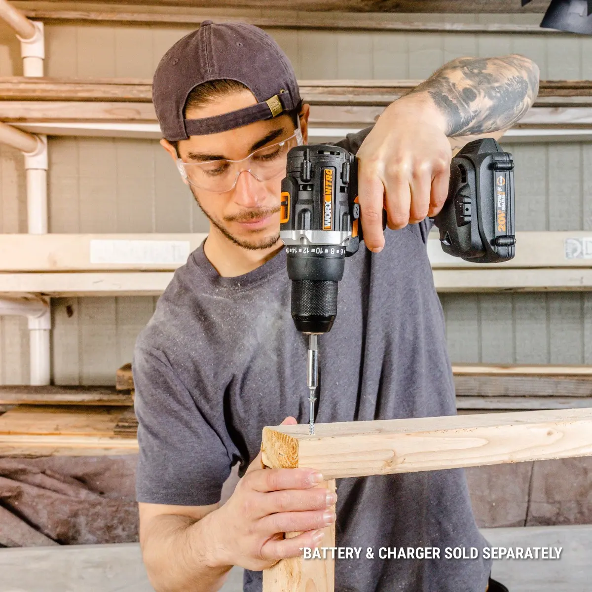 Nitro 20V Power Share 1/2" Cordless Drill/Driver with Brushless Motor - Tool Only 4