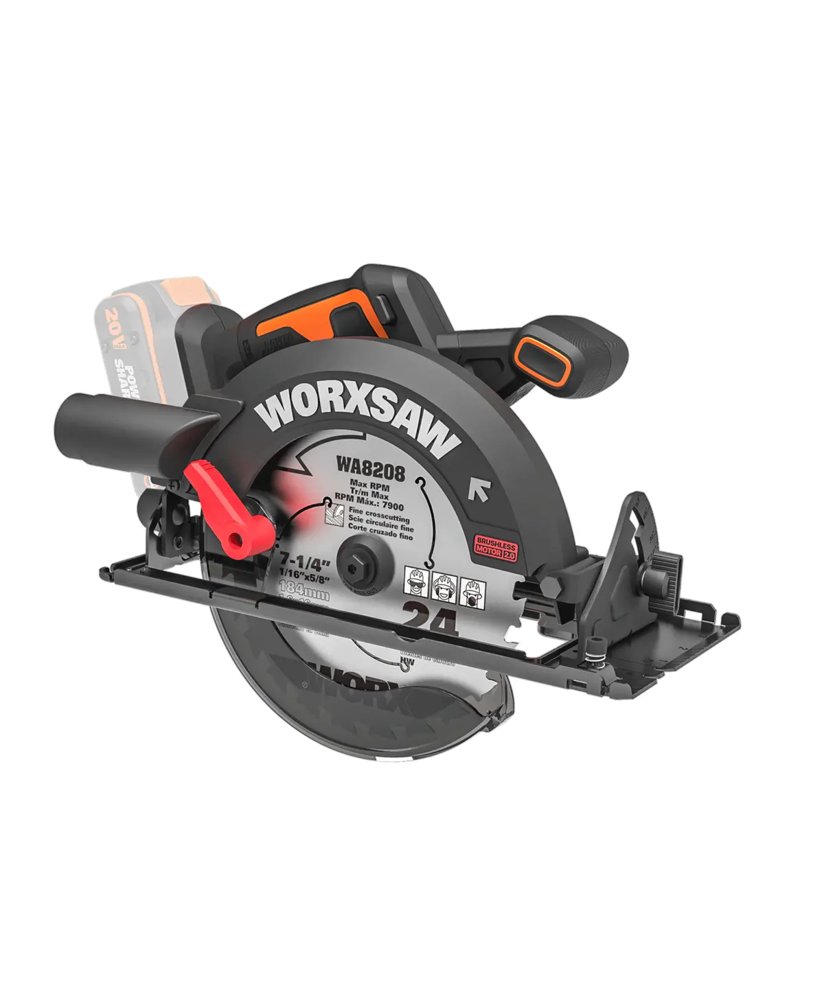 20V 7-1/4" brushless circular saw 2