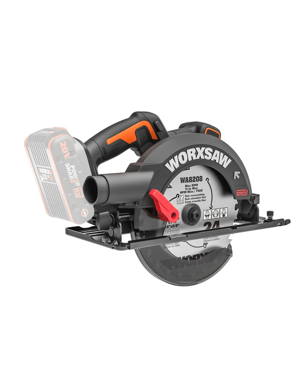 20V 7-1/4" brushless circular saw 4