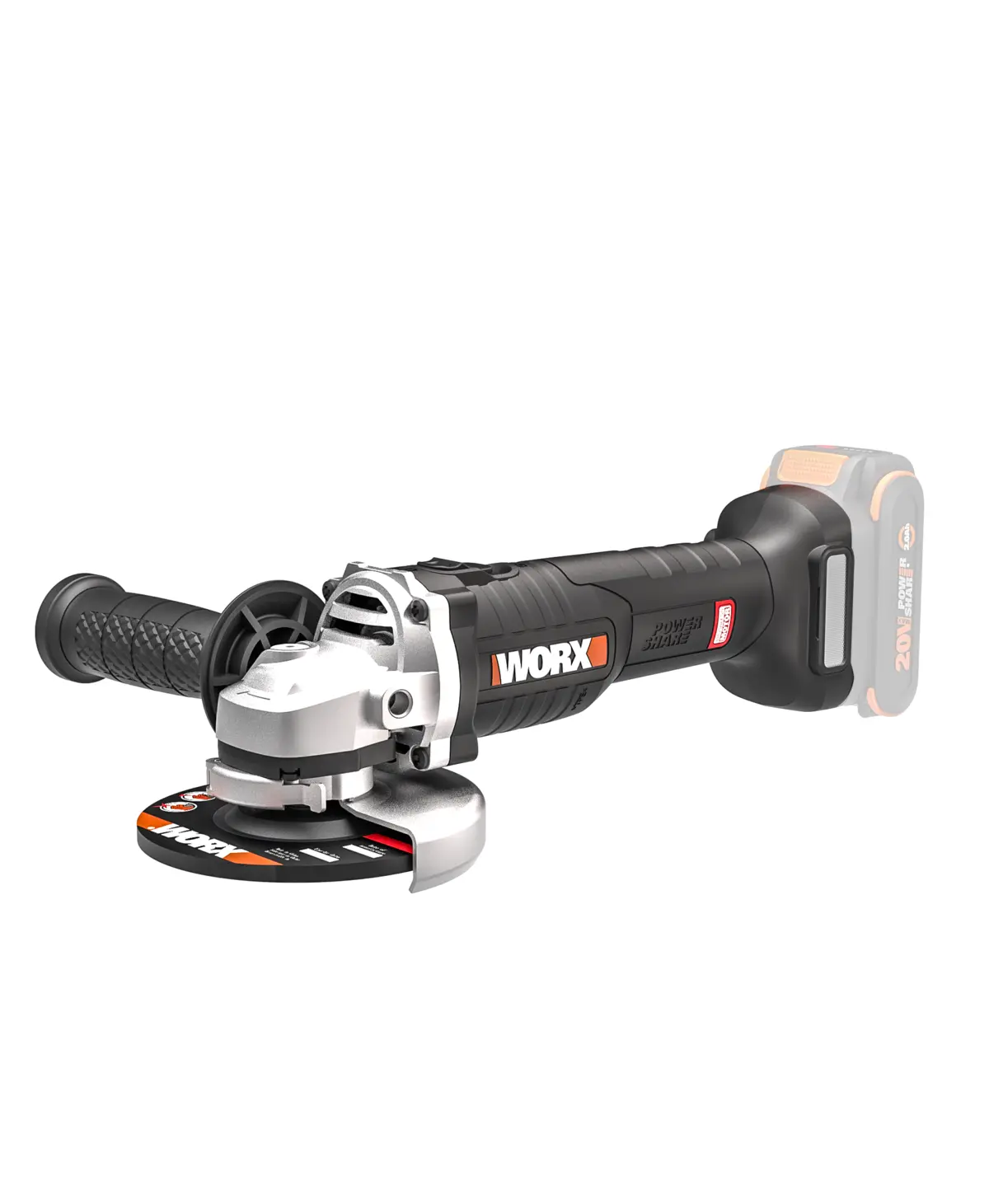 20V 4-1/2" brushless angle grinder 2