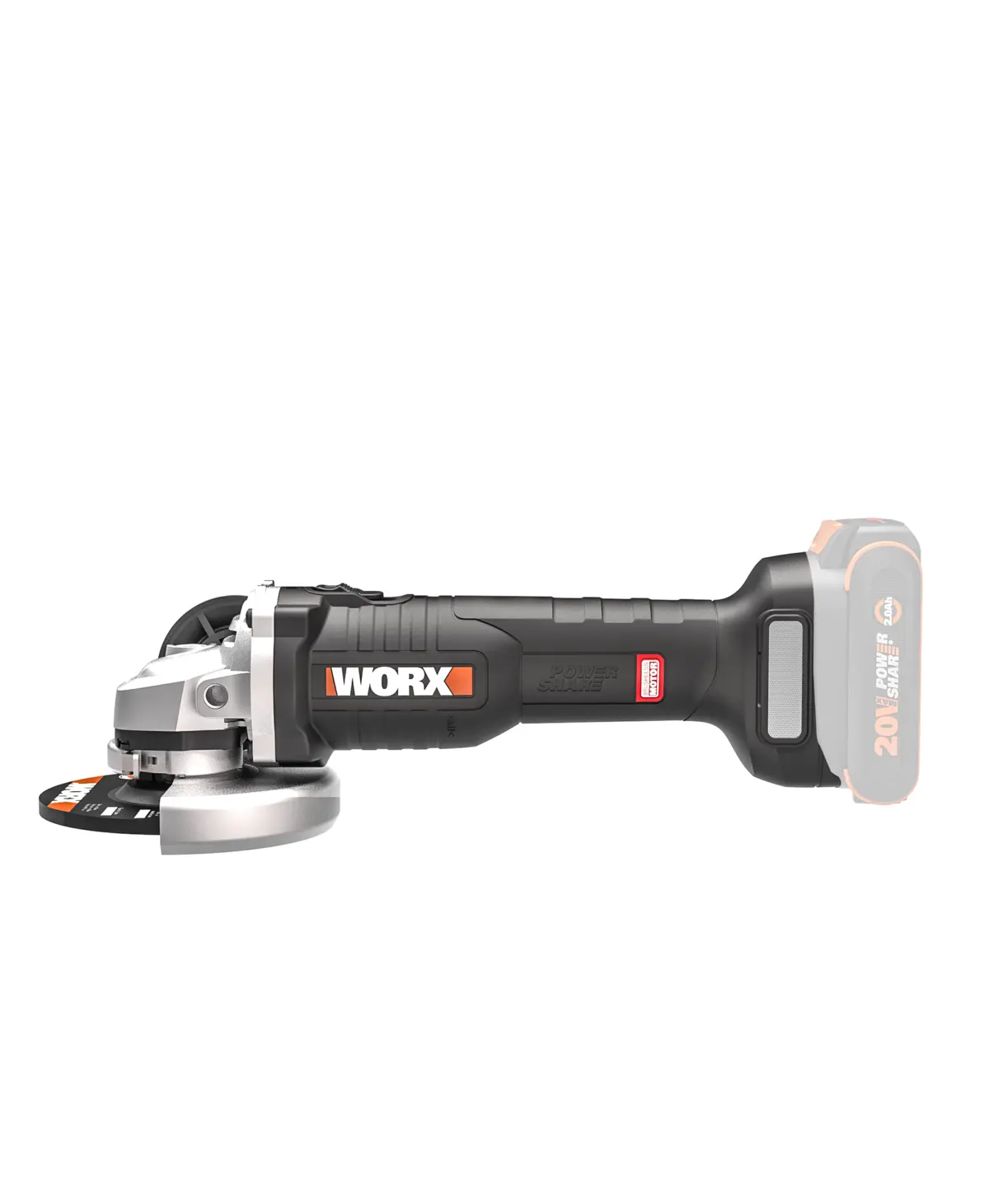 20V 4-1/2" brushless angle grinder 3