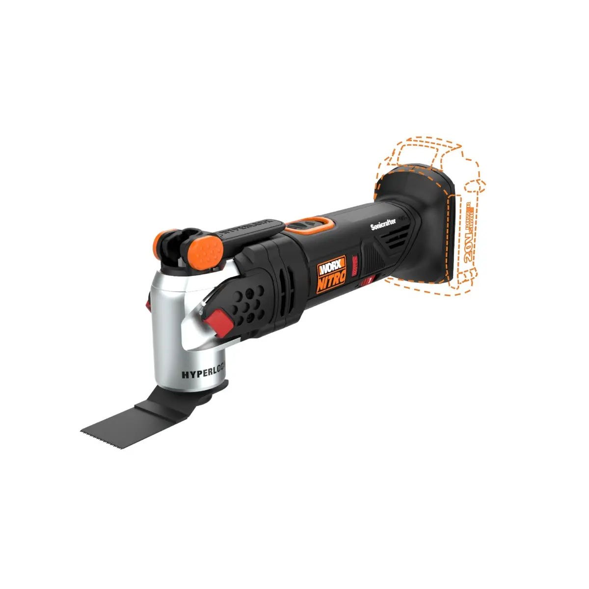 Nitro 20V Power Share Cordless Oscillating Multi-Tool with Brushless Motor - Tool Only 5