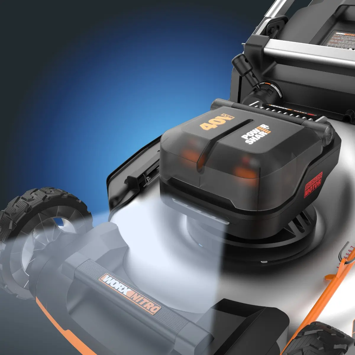 40V 21'' brushless lawn mower 9