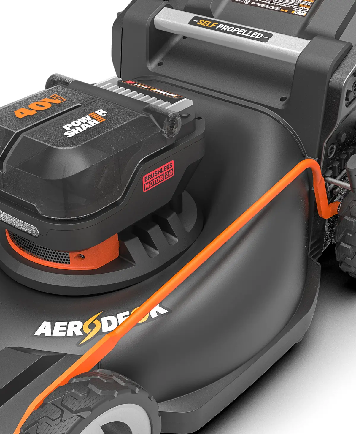 40V 21” brushless self-propelled lawn mower 6